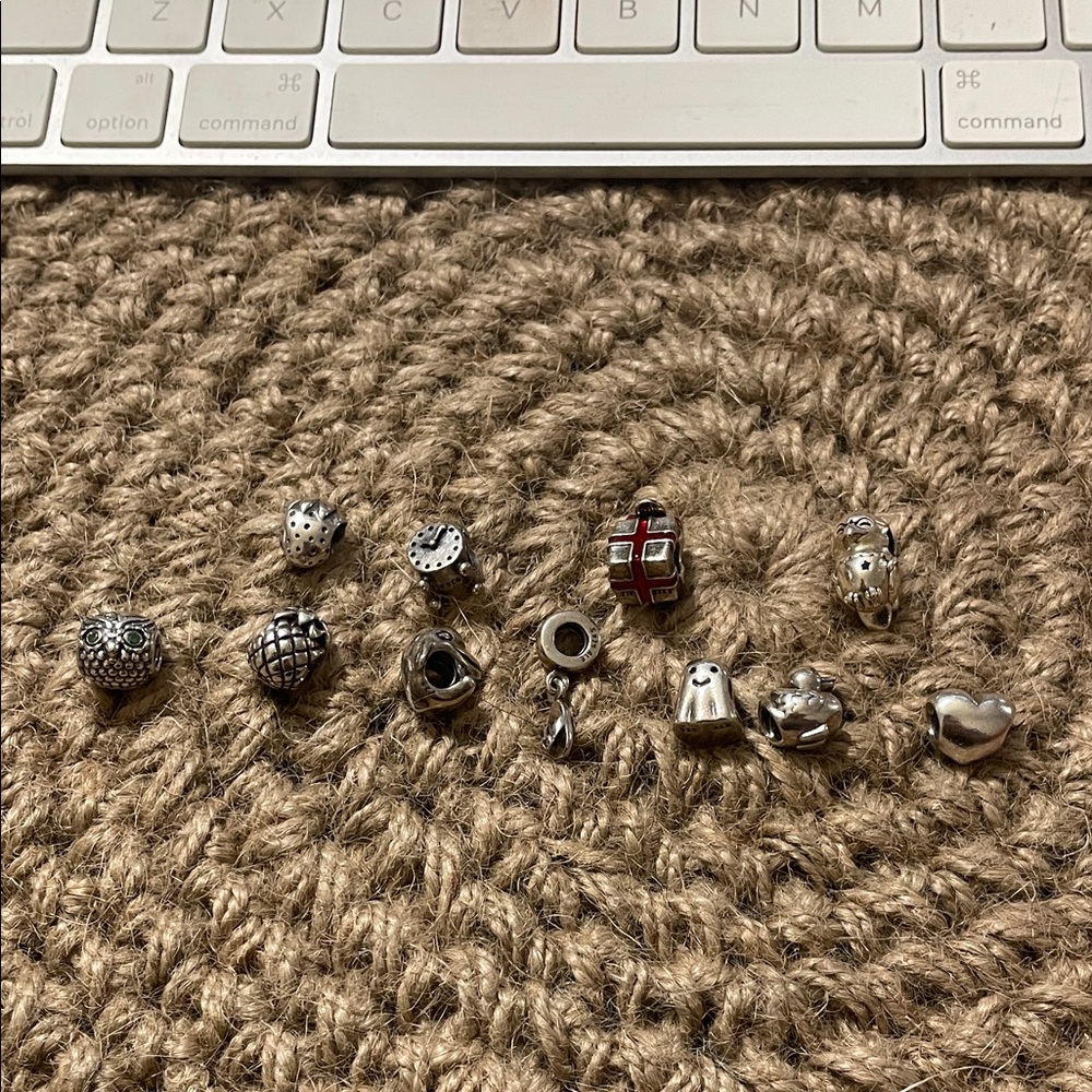 Pandora sterling Silver charm Set 11pcs